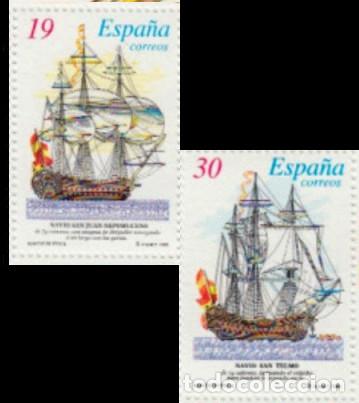 Bambole Moderne: Espa&ntilde;a. A&ntilde;o 1995, Edifil 3352/53 SH** ''Barcos de &Eacute;poca, Nav&iacute;os''./ Nuevos, sin fijasellos. MNH.