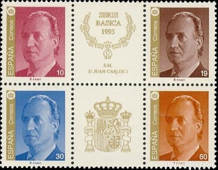 Bambole Moderne: Espa&ntilde;a. A&ntilde;o 1995, Edifil 3378A/81A** ''Juan Carlos I, Blq4 con band.''/ Nuevos, sin fijasellos. MNH.
