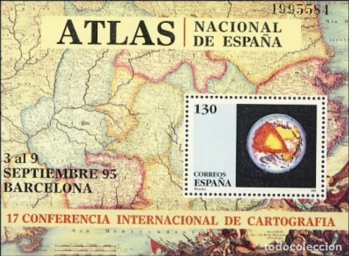 Bonecas Modernas: Espa&ntilde;a. A&ntilde;o 1995, Edifil 3388 HB** ''Conf. Intern. de Cartograf&iacute;a''./ Nuevos, sin fijasellos. MNH.