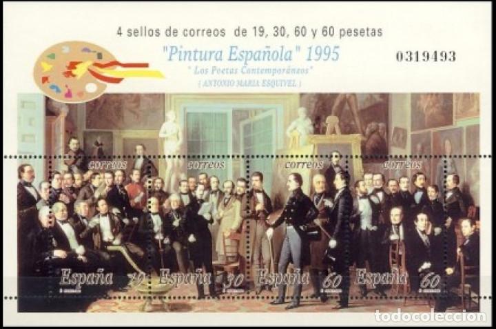 Bonecas Modernas: Espa&ntilde;a. A&ntilde;o 1995, Edifil 3401 HB** ''Antonio M&ordf; Esquivel: Los Poetas Contemporaneos''./ Nuevos, MNH.