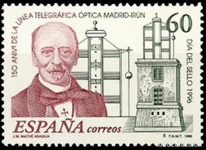 Bambole Moderne: Espa&ntilde;a. A&ntilde;o 1996, Edifil 3410** ''D&iacute;a del Sello: L&iacute;nea Telegr&aacute;fica Madrid-Ir&uacute;n''./ Nuevos, MNH