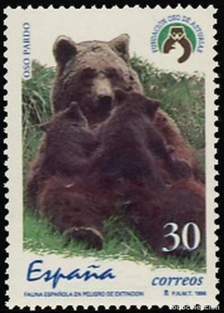 Bambole Moderne: Espa&ntilde;a. A&ntilde;o 1996, Edifil 3412** ''Fauna en peligro de Extinci&oacute;n: Oso Pardo''./ Nuevos, MNH
