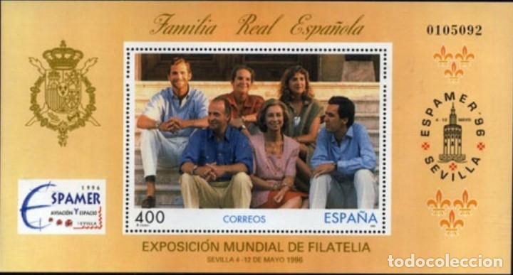 Bambole Moderne: Espa&ntilde;a. A&ntilde;o 1996, Edifil 3428 HB** ''Espamer 96: Familia Real''./ Nuevos, sin fijasellos. MNH.