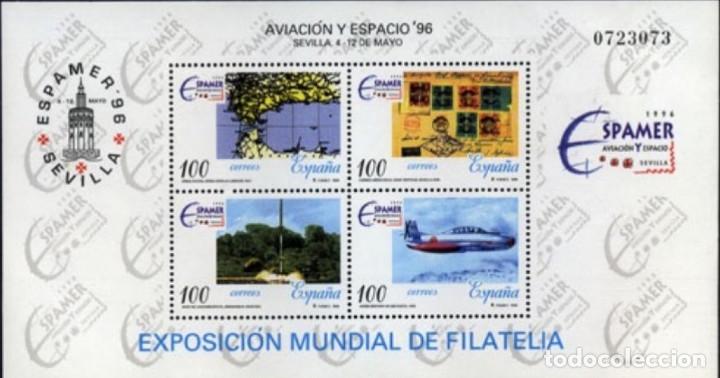 Bambole Moderne: Espa&ntilde;a. A&ntilde;o 1996, Edifil 3433 HB** ''Aviaci&oacute;n y Espacio''./ Nuevos, sin fijasellos. MNH.