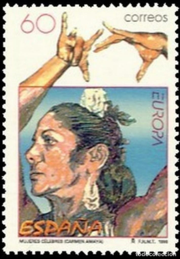 Mu&ntilde;ecas modernas: Espa&ntilde;a. A&ntilde;o 1996, Edifil 3434** ''Europa CEPT: Carmen Amaya''./ Nuevos, sin fijasellos. MNH.