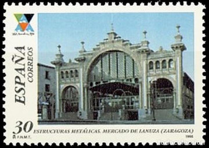 Mu&ntilde;ecas modernas: Espa&ntilde;a. A&ntilde;o 1996, Edifil 3444** ''Mercado Plaza de Lanuza - Zaragoza''./ Nuevos, sin fijasellos. MNH