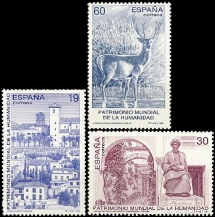 Bambole Moderne: Espa&ntilde;a. A&ntilde;o 1996, Edifil 3453/55** ''Patrimonio: El Albaic&iacute;n, C&oacute;rdoba y Do&ntilde;ana''./ Nuevos, MNH.
