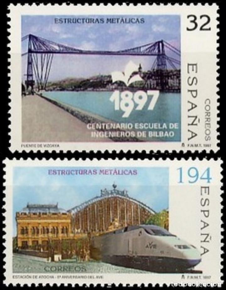 Bambole Moderne: Espa&ntilde;a. A&ntilde;o 1997, Edifil 3479/80** ''Estructuras Met&aacute;licas''./ Nuevos, sin fijasellos, MNH.