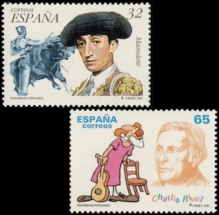 Bambole Moderne: Espa&ntilde;a. A&ntilde;o 1997, Edifil 3488/89** ''Personajes: Manolete - Charles Rivel''./ Nuevos, MNH.