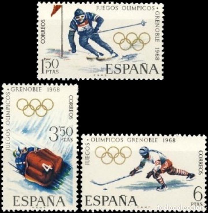 Modern Dolls: Espa&ntilde;a. A&ntilde;o 1968, Edifil 1851/53** ''JJOO de Grenobre''./ Nuevos, sin fijasellos. MNH.