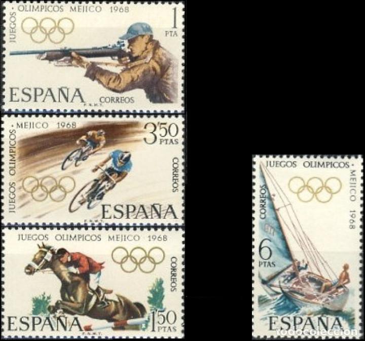 Modern Dolls: Espa&ntilde;a. A&ntilde;o 1968, Edifil 1885/88** ''Olimpiadas de M&eacute;jico''./ Nuevos, sin fijasellos. MNH.