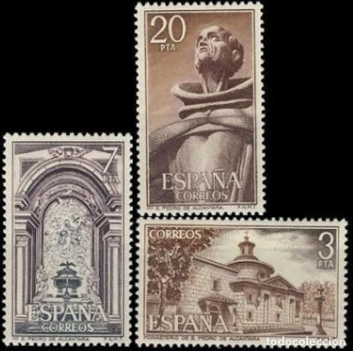 Bonecas Modernas: Espa&ntilde;a. A&ntilde;o 1976, Edifil 2375/77** ''Monasterio de San Pedro de Alc&aacute;ntara''./ Nuevos, MNH.