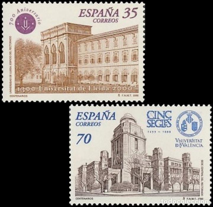 Bambole Moderne: Espa&ntilde;a. A&ntilde;o 2000, Edifil 3703/04** ''Centenarios: Universidades de L&eacute;rida y Valencia'./ Nuevos, MNH.
