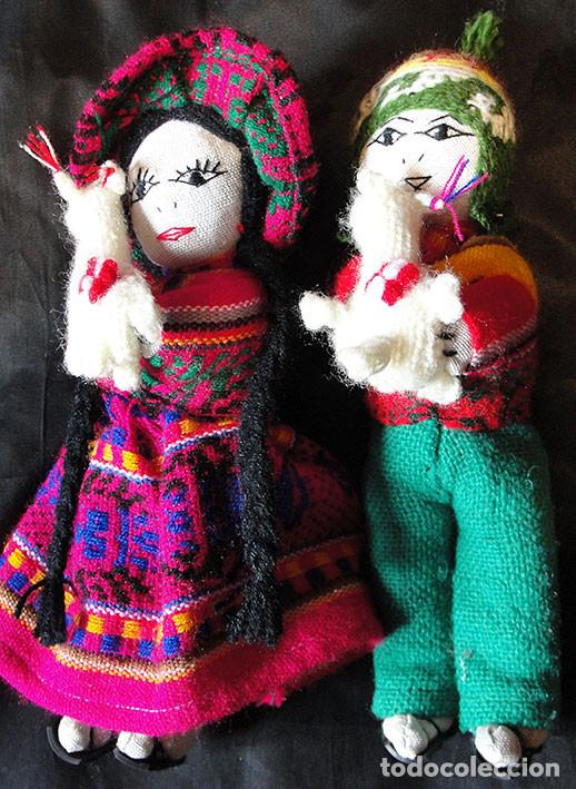 Mu&ntilde;ecas modernas: PAREJA MU&Ntilde;ECOS DE TELA PERU - Foto 1