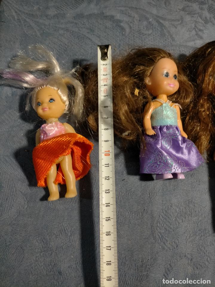 Mu&ntilde;ecas modernas: Pack de 4 mu&ntilde;ecas peque&ntilde;as bratz y barbies de copia - Foto 12