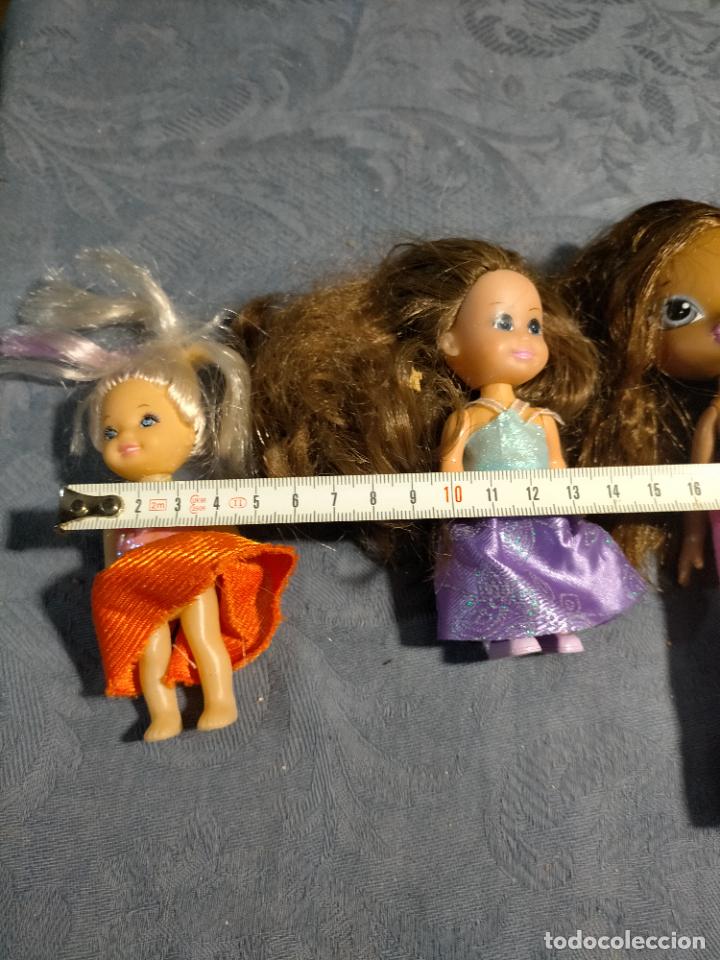 Mu&ntilde;ecas modernas: Pack de 4 mu&ntilde;ecas peque&ntilde;as bratz y barbies de copia - Foto 13