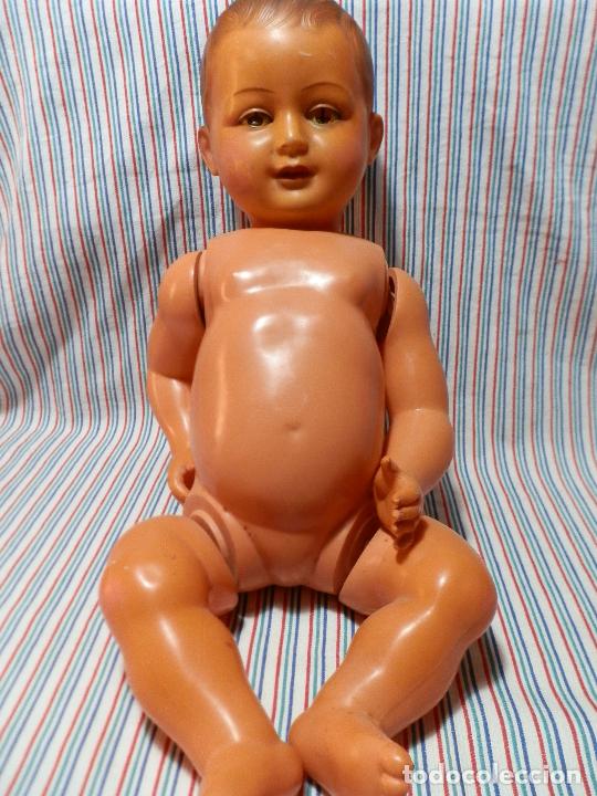 Mu&ntilde;ecas modernas: ANTIGUO MU&Ntilde;ECO CELULOIDE SNF FRANCIA - Foto 1