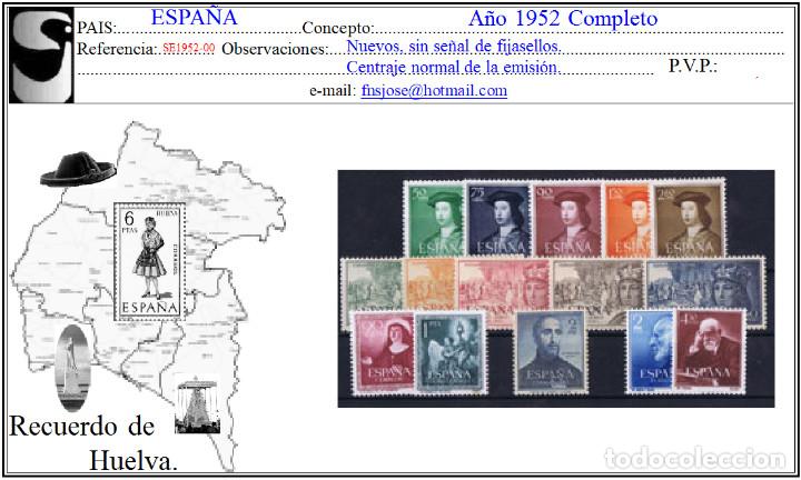Bonecas Modernas: Espa&ntilde;a. A&ntilde;o 1952 Completo. Edifil 1106/1120./ Nuevos, MNH./ Ver descripci&oacute;n.