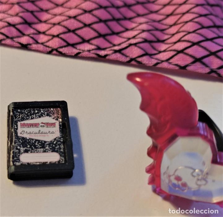 Mu&ntilde;ecas modernas: CAMA - JOYERO CON COMPLEMENTOS. MU&Ntilde;ECA DRACULAURA. MONSTER HIGH. MATTEL - Foto 7