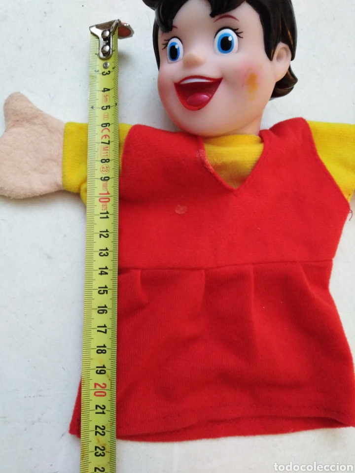 Mu&ntilde;ecas modernas: Marioneta de trapo HEIDI ( 23 cm ) - Foto 12