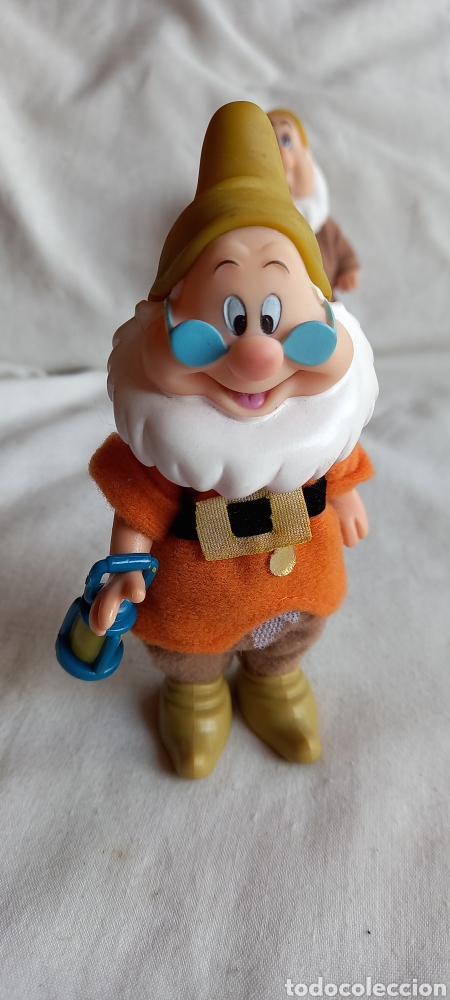 Mu&ntilde;ecas modernas: DOS MU&Ntilde;ECOS ENANITOS DE SIMBA BLANCANIEVES DE DISNEY - Foto 4