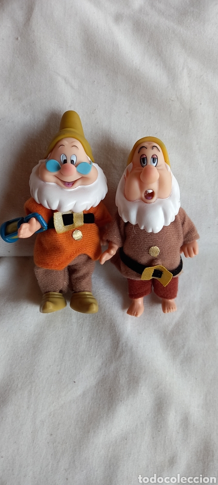 Mu&ntilde;ecas modernas: DOS MU&Ntilde;ECOS ENANITOS DE SIMBA BLANCANIEVES DE DISNEY - Foto 16
