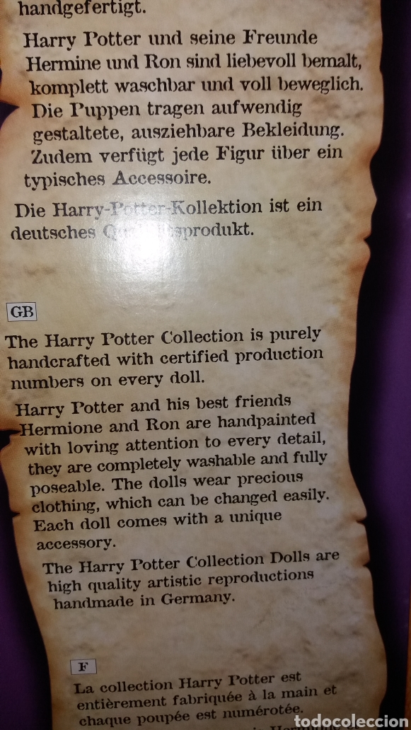 Mu&ntilde;ecas modernas: Harry Potter mu&ntilde;eco Gotz edici&oacute;n numerada - Foto 7