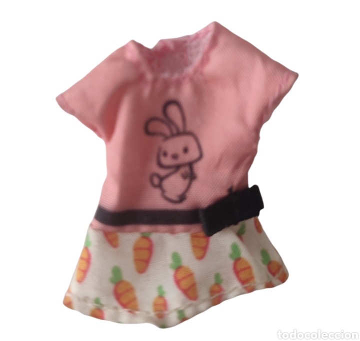 Mu&ntilde;ecas modernas: Vestido mu&ntilde;eca mini Blythe conejitos conejos zanahoria zanahorias doll poupee los Littlest PeT shop
