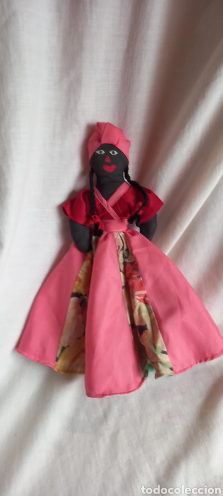 Mu&ntilde;ecas modernas: MU&Ntilde;ECA REVERSIBLE DOS EN UNA, DE TRAPO VINTAGE - Foto 2