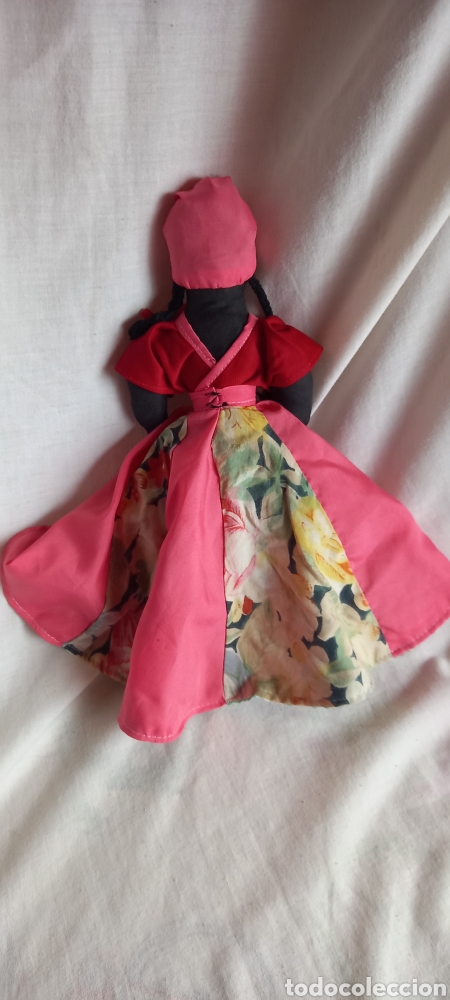 Mu&ntilde;ecas modernas: MU&Ntilde;ECA REVERSIBLE DOS EN UNA, DE TRAPO VINTAGE - Foto 6