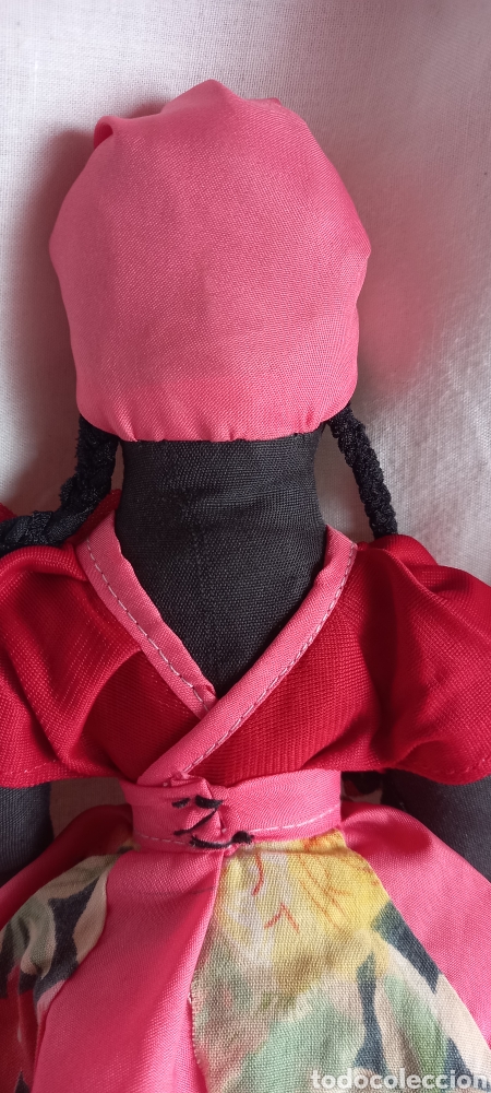 Mu&ntilde;ecas modernas: MU&Ntilde;ECA REVERSIBLE DOS EN UNA, DE TRAPO VINTAGE - Foto 7