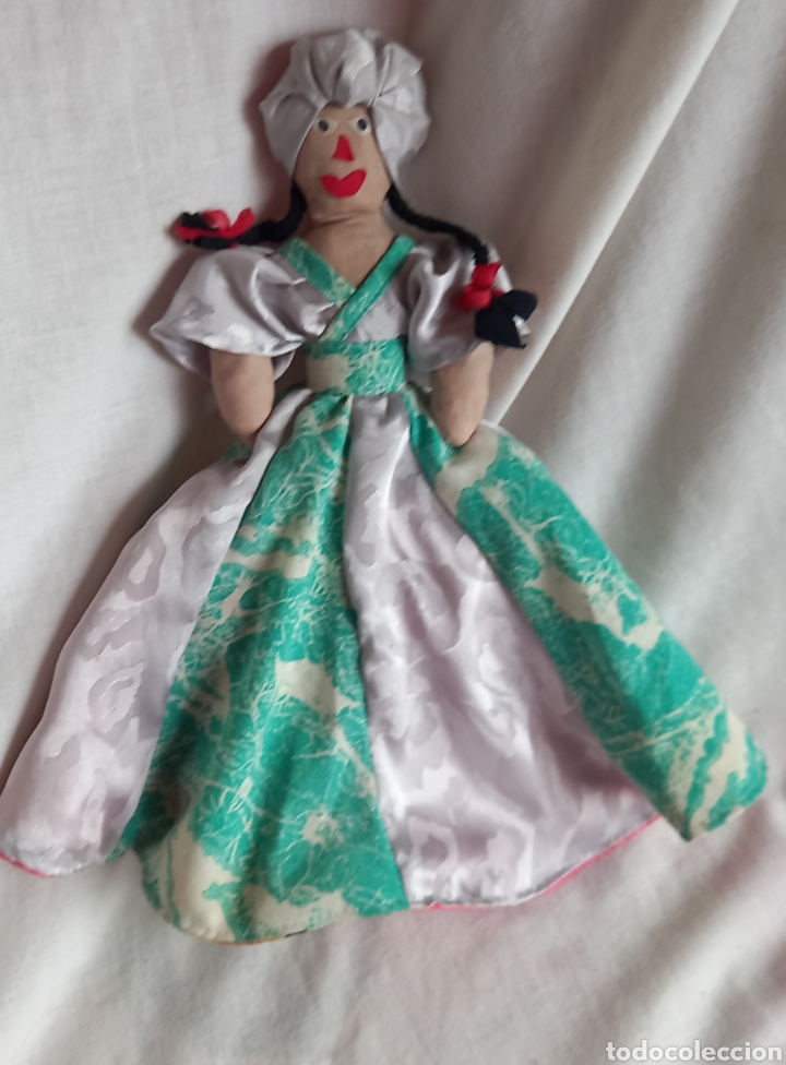 Mu&ntilde;ecas modernas: MU&Ntilde;ECA REVERSIBLE DOS EN UNA, DE TRAPO VINTAGE - Foto 8
