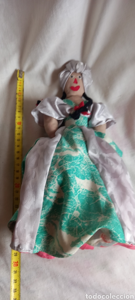 Mu&ntilde;ecas modernas: MU&Ntilde;ECA REVERSIBLE DOS EN UNA, DE TRAPO VINTAGE - Foto 12