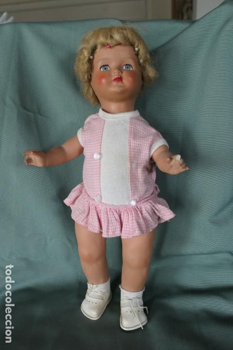 Mu&ntilde;ecas modernas: Antigua mu&ntilde;eca francesa de estuco. Marca CAPI. - Foto 8