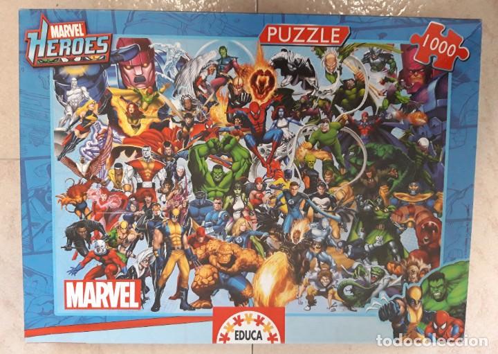 Mu&ntilde;ecas modernas: Puzzle H&eacute;roes Marvel Educa 1000 Piezas - Foto 1