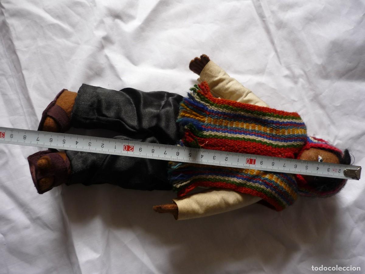 Mu&ntilde;ecas modernas: Mu&ntilde;eco de trapo y tela aborigen peruano - Foto 9