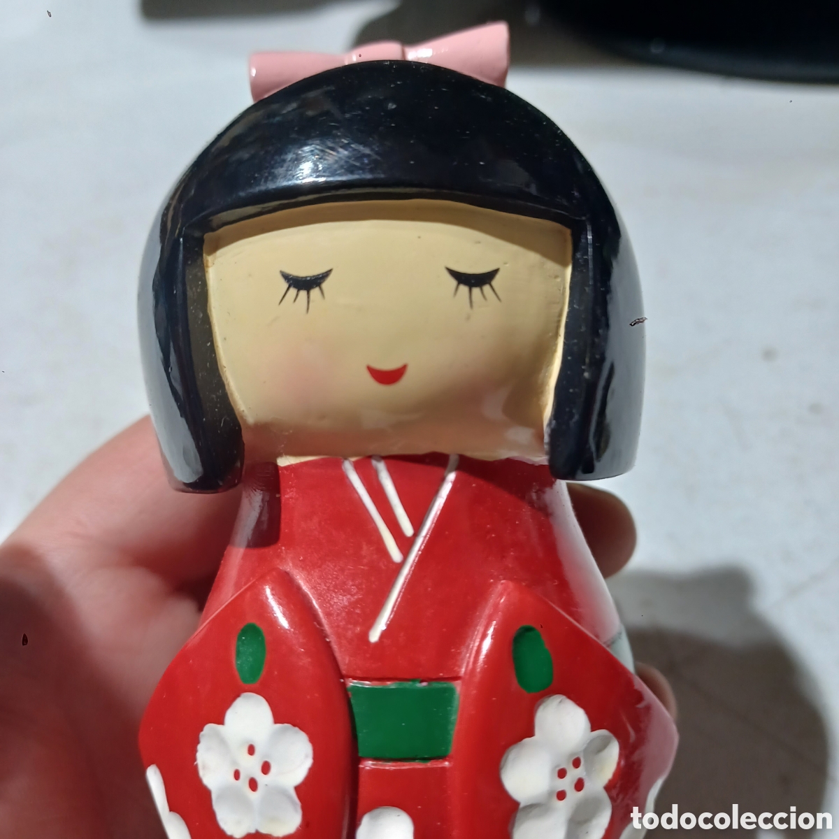 Mu&ntilde;ecas modernas: Kokeshi mu&ntilde;eca japonesa hucha - Foto 4