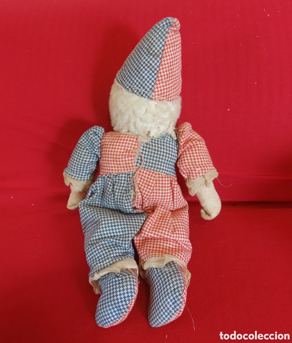 Mu&ntilde;ecas modernas: Mu&ntilde;eco antiguo arlequin payaso - Foto 5