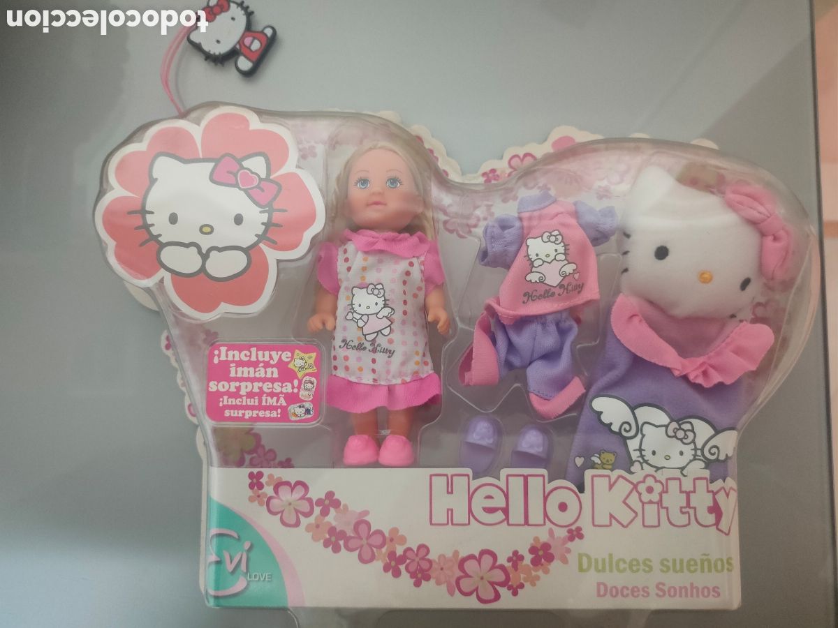 Mu&ntilde;ecas modernas: MU&Ntilde;ECA HELLO KITTY DULCES SUE&Ntilde;OS PRECINTADA SIMBA IMAN - Foto 1