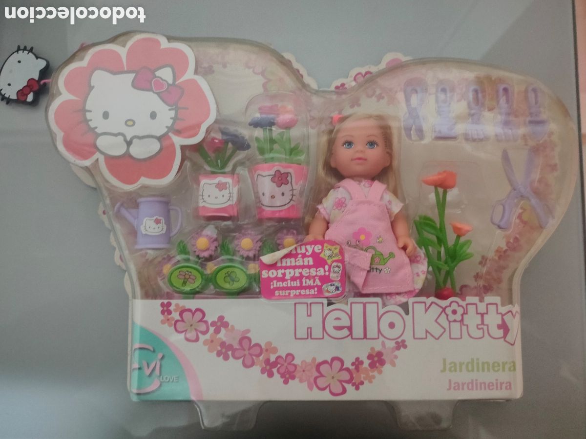 Mu&ntilde;ecas modernas: MU&Ntilde;ECA HELLO KITTY JARDINER&Iacute;A PRECINTADA SIMBA IMAN - Foto 1
