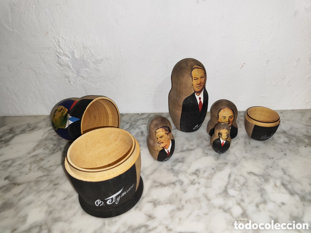 Mu&ntilde;ecas modernas: MATRIOSKA EN MADERA - Foto 4