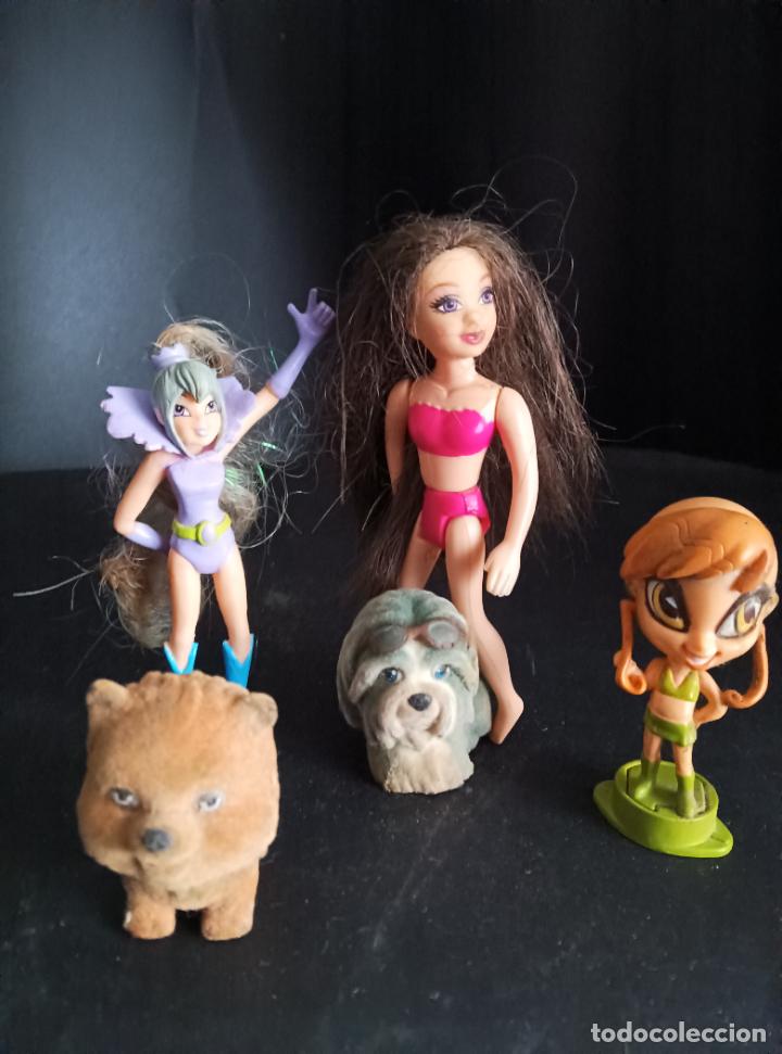 Mu&ntilde;ecas modernas: MU&Ntilde;ECAS Y MASCOTAS - LOTE DE 5 FIGURAS - - Foto 2