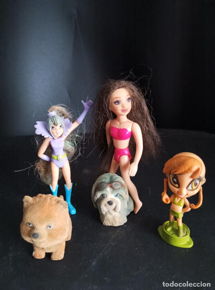 Mu&ntilde;ecas modernas: MU&Ntilde;ECAS Y MASCOTAS - LOTE DE 5 FIGURAS - - Foto 1