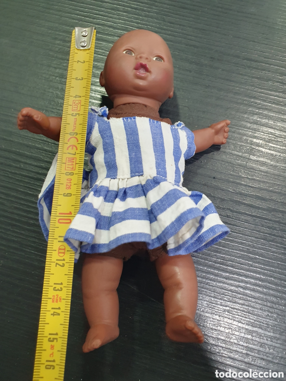 Mu&ntilde;ecas modernas: Bebe negrito antiguo. (L38) - Foto 3
