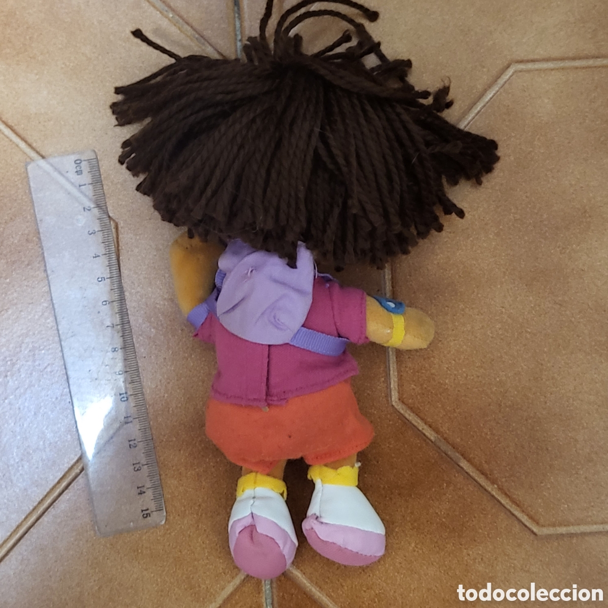 Mu&ntilde;ecas modernas: Mu&ntilde;eca de trapo 20 cm Dora la exploradora - Con mochilo - peluche - Foto 3