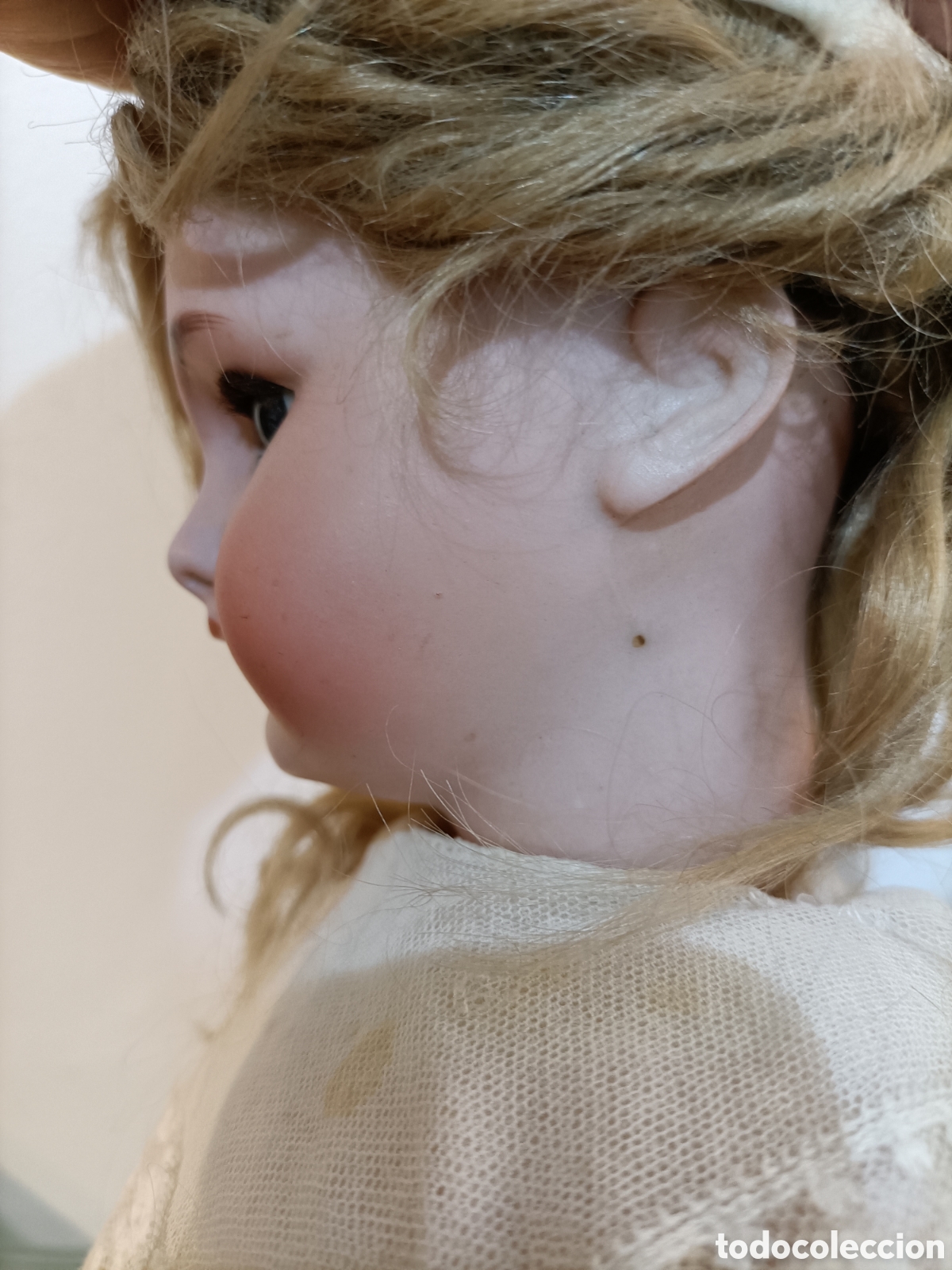 Mu&ntilde;ecas modernas: Mu&ntilde;eca de porcelana, cabeza, de la marca DEP. - Foto 5
