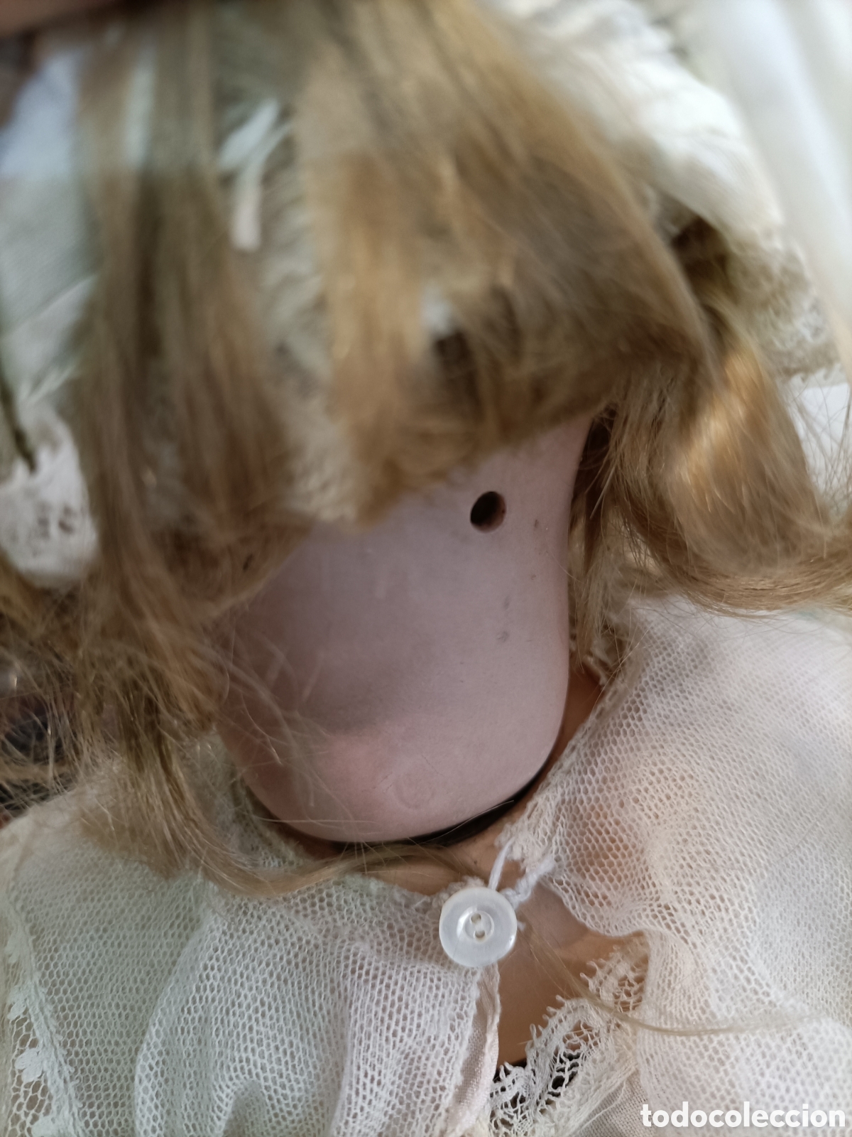 Mu&ntilde;ecas modernas: Mu&ntilde;eca de porcelana, cabeza, de la marca DEP. - Foto 6
