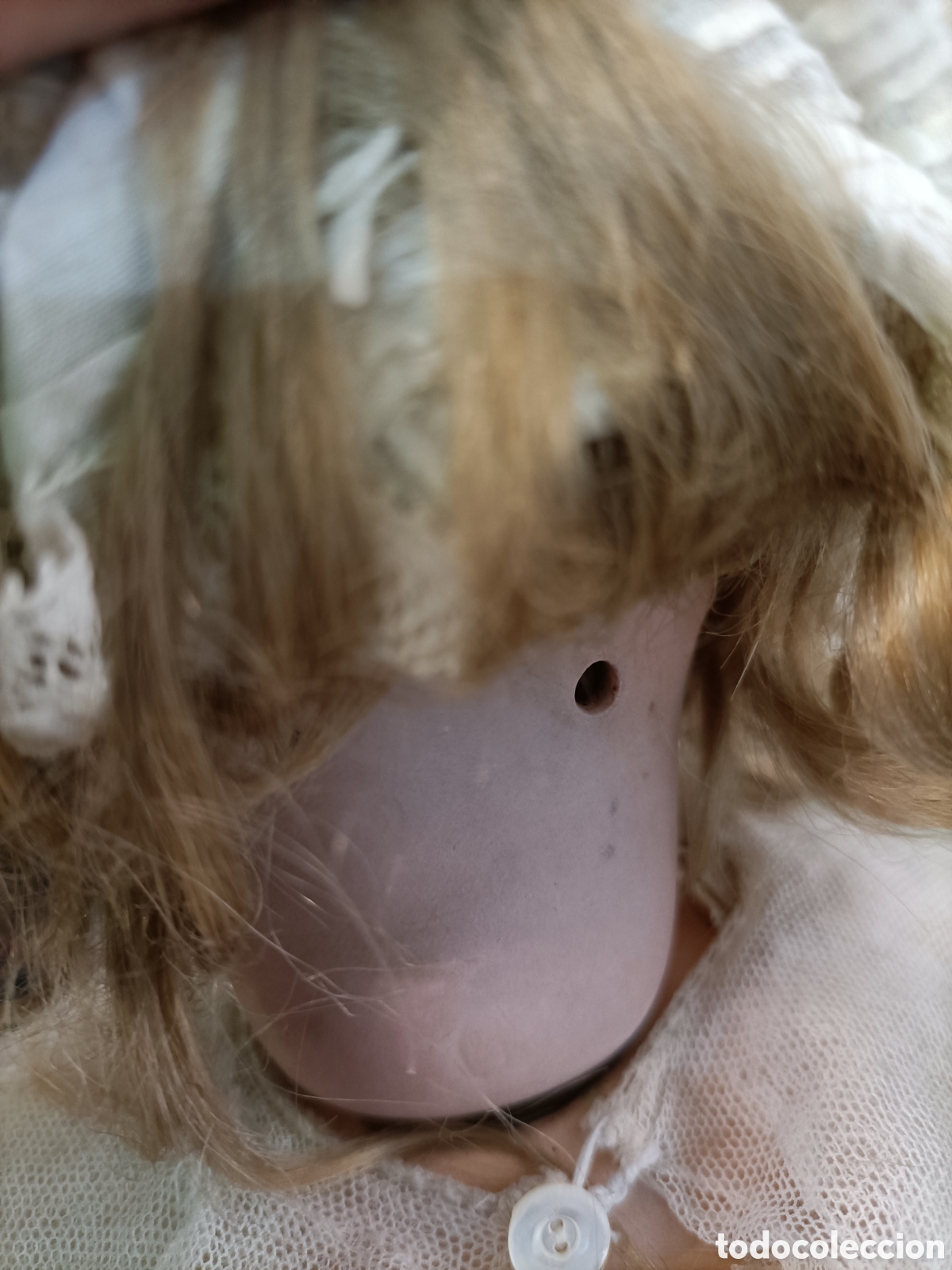Mu&ntilde;ecas modernas: Mu&ntilde;eca de porcelana, cabeza, de la marca DEP. - Foto 7