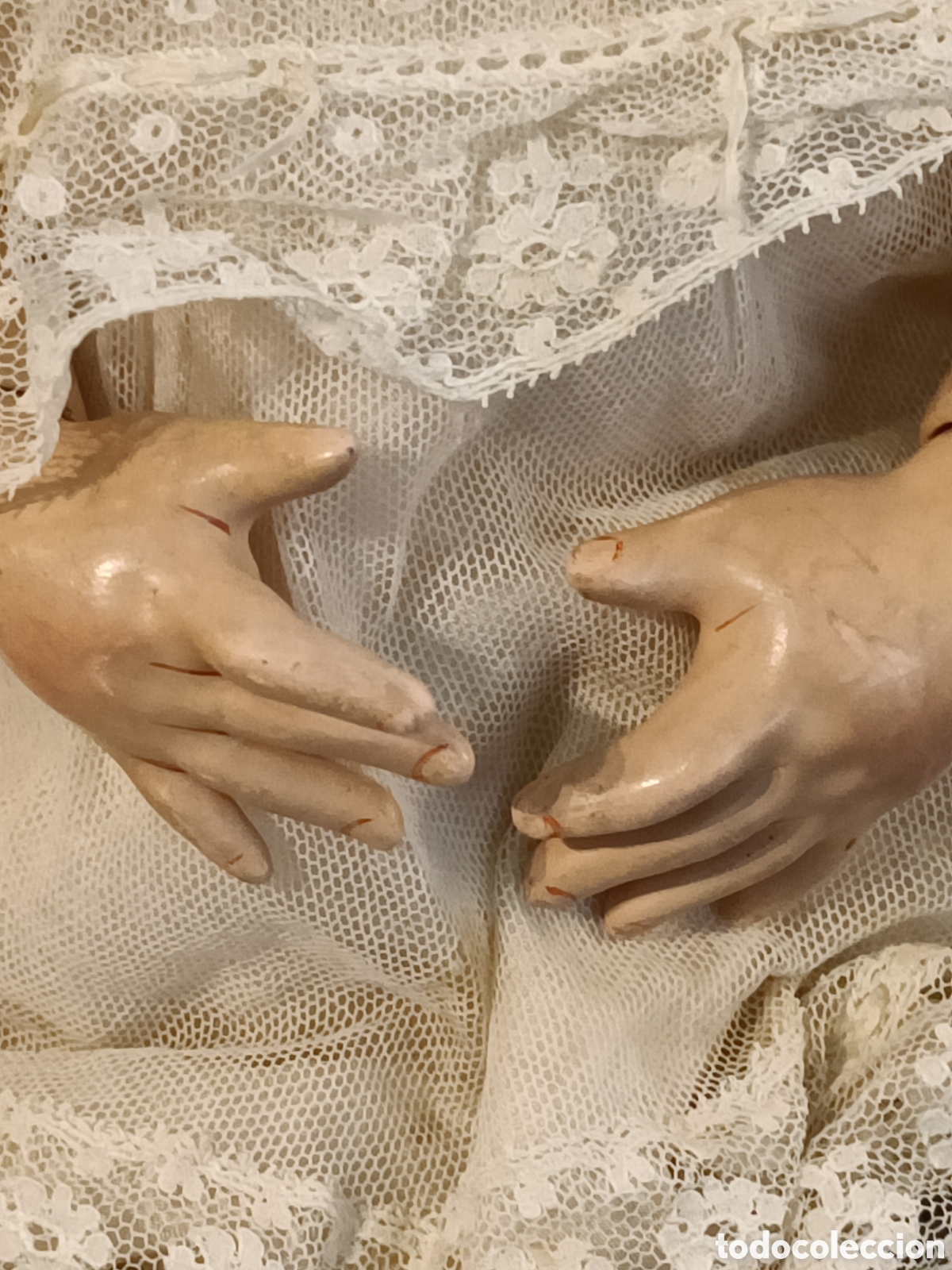 Mu&ntilde;ecas modernas: Mu&ntilde;eca de porcelana, cabeza, de la marca DEP. - Foto 13