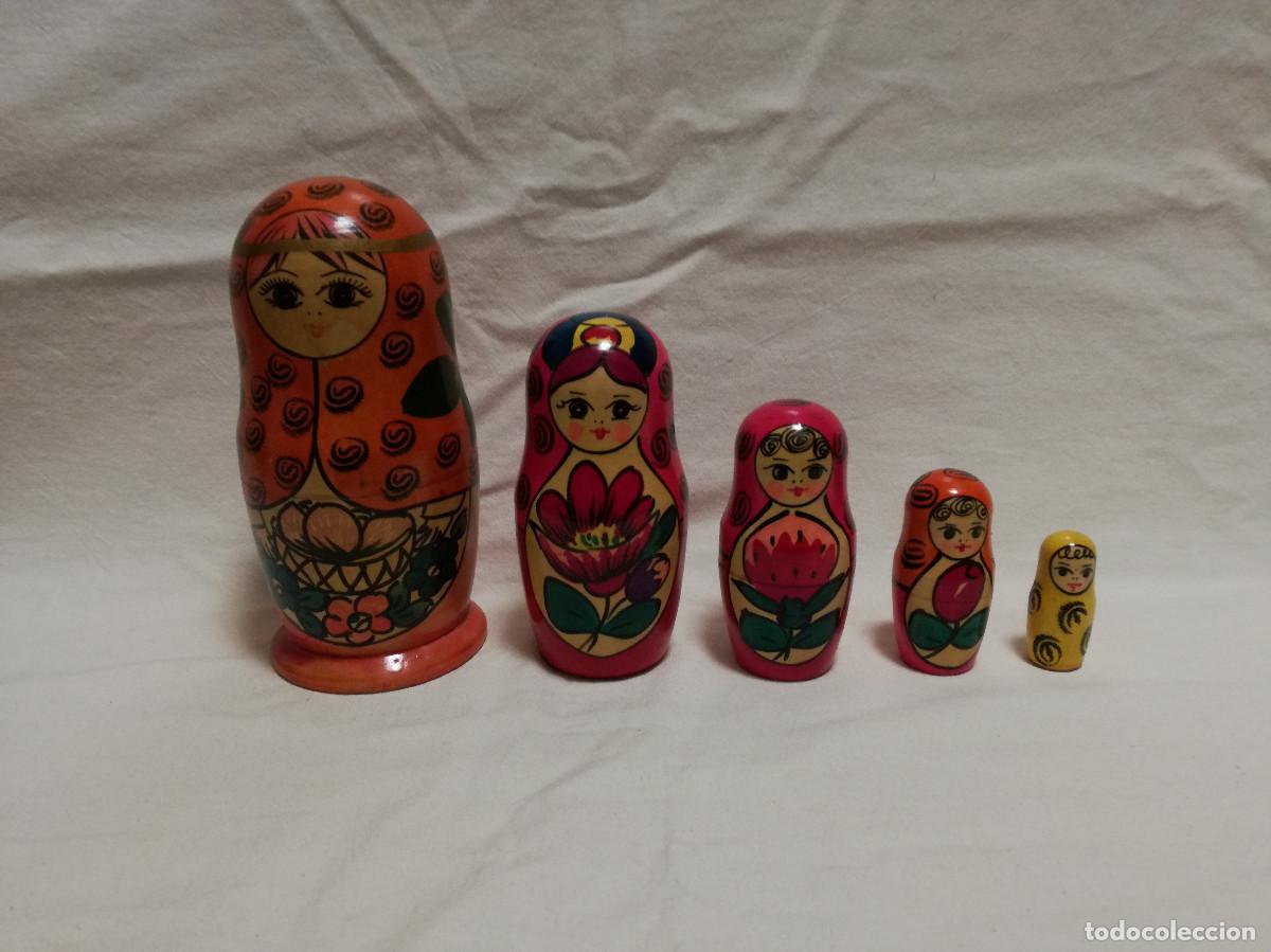 Mu&ntilde;ecas modernas: MU&Ntilde;ECA MATRIOSKA DE MADERA PINTADA - Foto 1